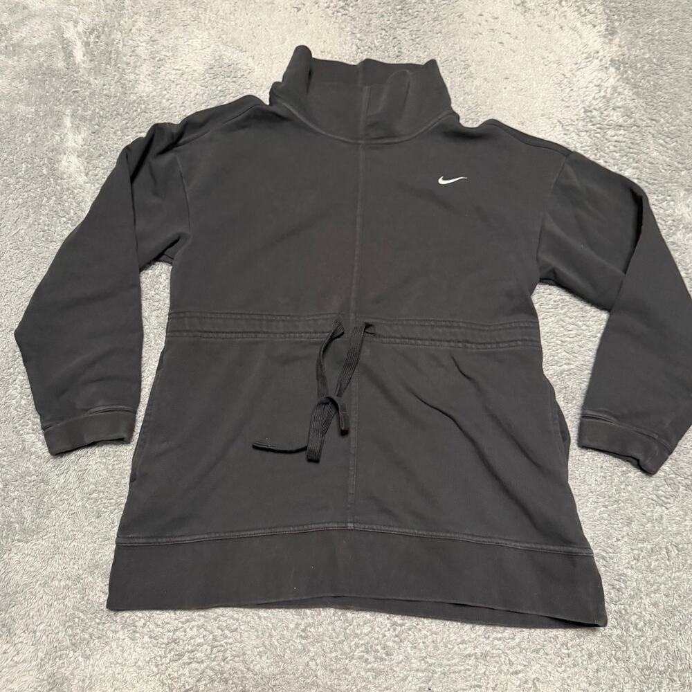 Nike Sweatshirt Womens Small Black Dri-FIT Get Fit Pullover Training Top DD6140